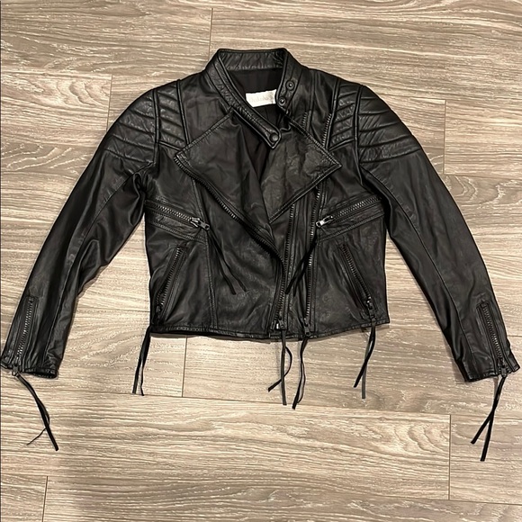 Shakuhachi Leather Biker Jacket - Picture 1 of 5